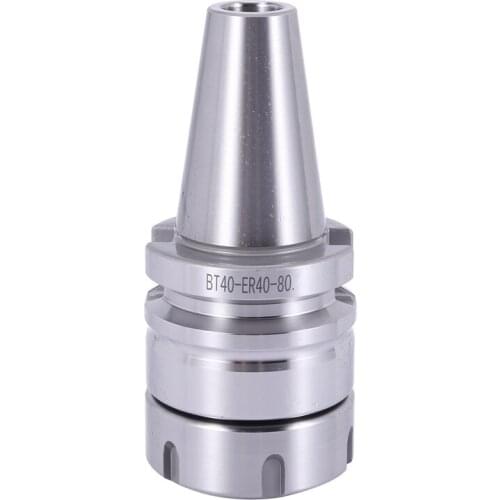 CNC Tool Holder BT40 Holder ER40 80L Holder, Used for CNC Machining Center Spindle Holder