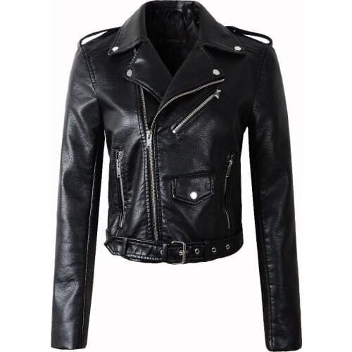 DIANRUO Womens Winter Leather Jackets
