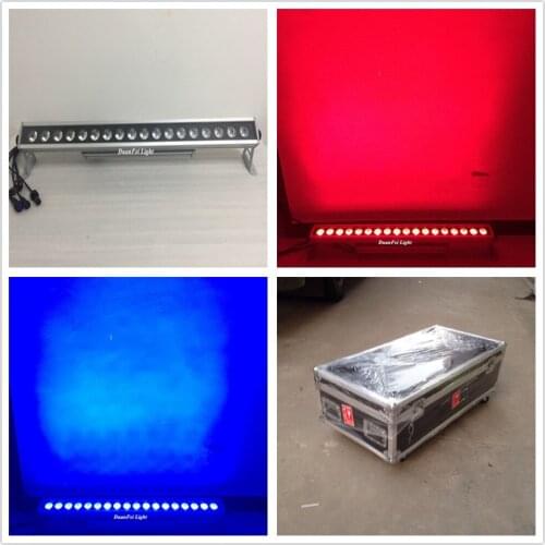 Flycase)6unites outdoor led curtain wall wash dmx led rgbw wall washer 18x10w led wall rgbw washer aluminium