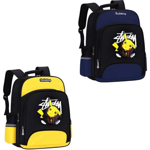 Pokemon Pikachu Backpacks Canvas Schoolbag Students Shoulders Bag Pocket Poke Mon Go Haunter School Bags Laptop Bags Travel Bag