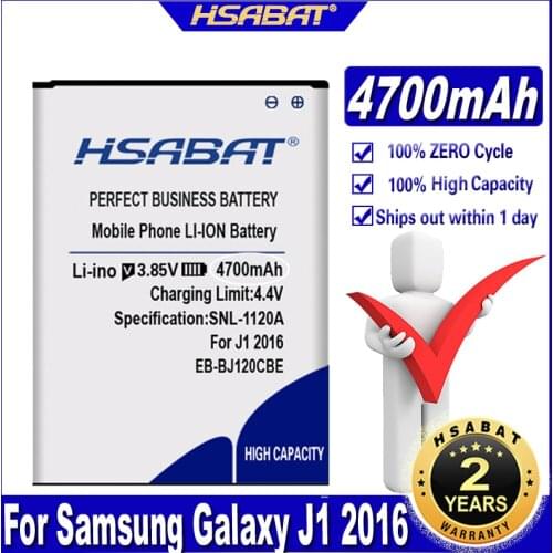 HSABAT 100% New 3700mAh EB-BJ120CBE Battery for Samsung Galaxy J1 2016 Version J120F Galaxy Express 3 J120A J120T J120 SM-J120F