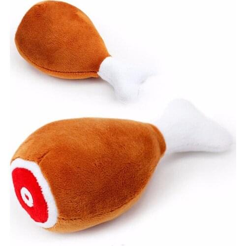 Pet Dog Toys Chicken Leg Plush Dog Squeak Toys Pet Training Supplies For Mini Size Dog Puppy cat Toys