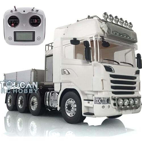LESU 1/14 Metal 6*6 Chassis Hercules Cab for DIY Scania R730 RC Tractor Truck W/ Radio ESC Hopper THZH0959-SMT3