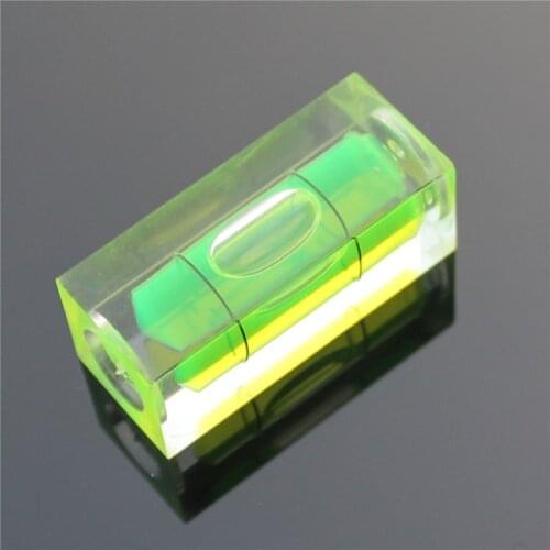 HACCURY Small bubble level spirit level bubble Arclic Square Level for Frame TV Size 15*15*36mm