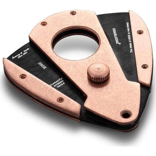 Cigar scissors stainless steel portable double scrub cigar cutter gift box packaging CC-12