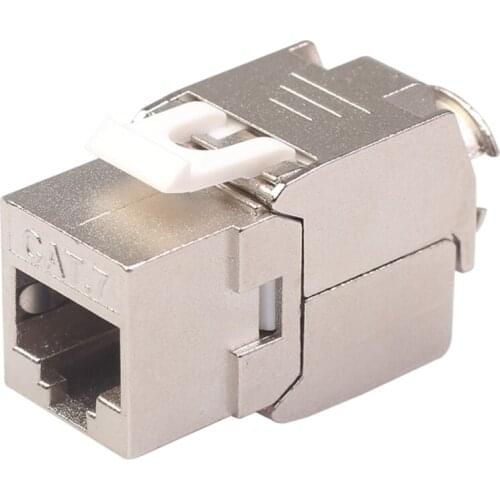 Network Interface,Rj45 Jack Network Cable Interface Rj45 Shielded Keys Tone Ethernet Module Jack Suitable for Cat7 Cable