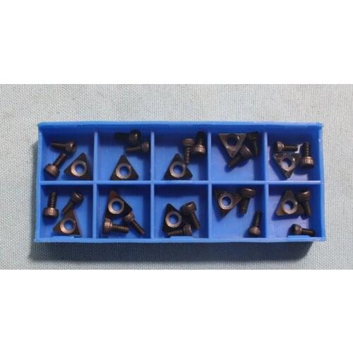 10pcs/lot Hexagon for 8700 automotive brake lathe positive rake carbide bit accuturn