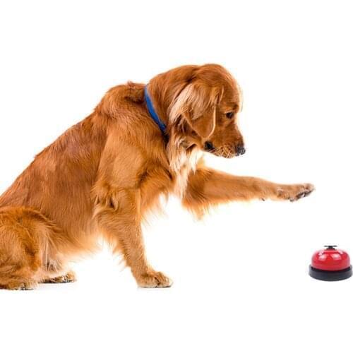 Dog Toy Ring Bell Traning Called Dinner Bells Footprint Meal Ring Cat Dinner Bells Traning Pet Toys Called Eating Funny Toy
