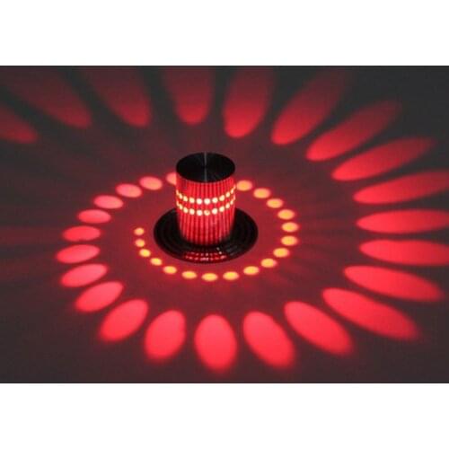 Led Wall Lamp Spiral Effect Light Spiral Hole Led Modern Wall Lights For Home Game Room Bar KTV Decoration