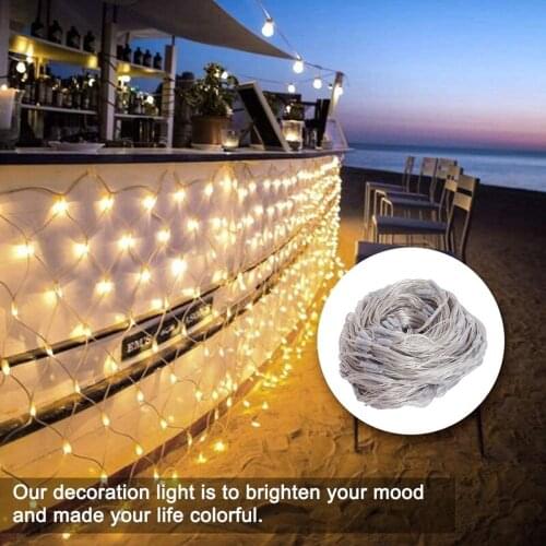 LED Net Lights Outdoor String Mesh Light Waterproof Hanging Decoration Suitable for Wedding Christmas Halloween TN88