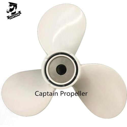Captain Propeller 11 1/2x12-H 676-45943-62-EL Fit Yamaha Outboard Engines Pin Drive 40HP Aluminum Spline RH