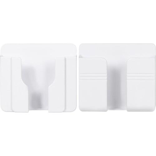 Charger Rack Shelf Wall Mounted Mobile Phone Charging Holder Multifunction Bracket Self Adhesive Universal Stand Accessories