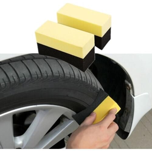1Pcs Car Wheels Brush Multi-Function Tire Hub Waxing Sponge Cleaner Interior Cleaning Tools Polishing Brush Car washing Tools