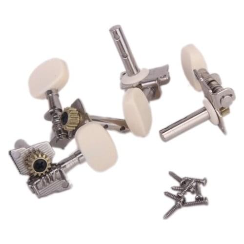 4pcs Electric Guitar Bass Tuning Pegs Machine Heads 2R 2L - Silver