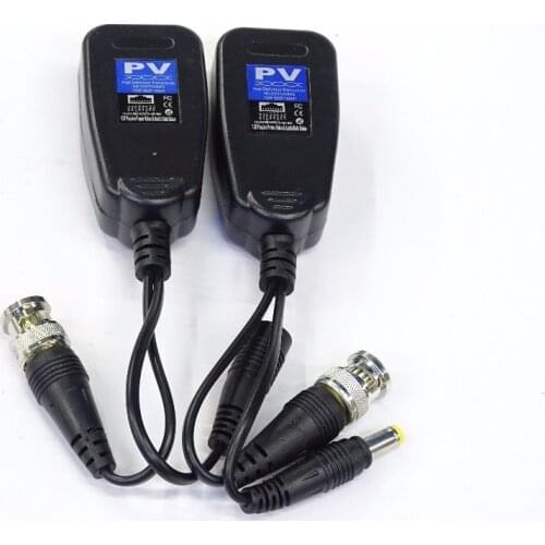 5 pair RJ45 CCTV Balun Video Balun Transceiver Power For HDCVI HDTVI AHD Analog High Definition Camera Power Video 2 and 1,sn:PV