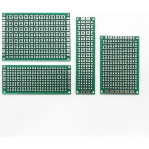 5x7cm 4x6 3x7 2x8 cm 5*7 4*6 3*7 2*8cm Double Side Copper Prototype PCB Universal Board Cave Plate Circuit Board DIY