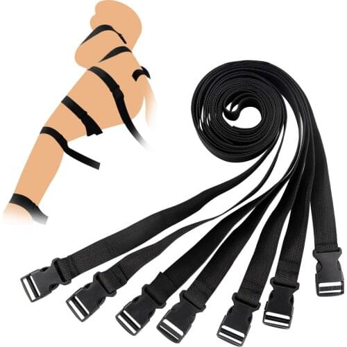7PCS/Set Slave Restraints Rope SM Bondage Belt Handcuffs BDSM Bondage Rope Adult Sex Toys for Couples Fetish Harness Strap
