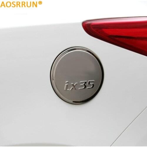 For Hyundai IX35 2010-2015 Car accessories Stainless steel oil tank cover fuel tank cover