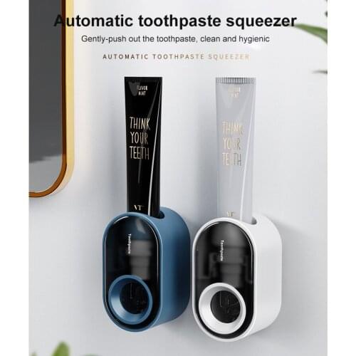 Automatic Toothpaste Squeezing Device For Childrens Household Wall-mounted Toothbrush Rack Creative Automatic Dispenser