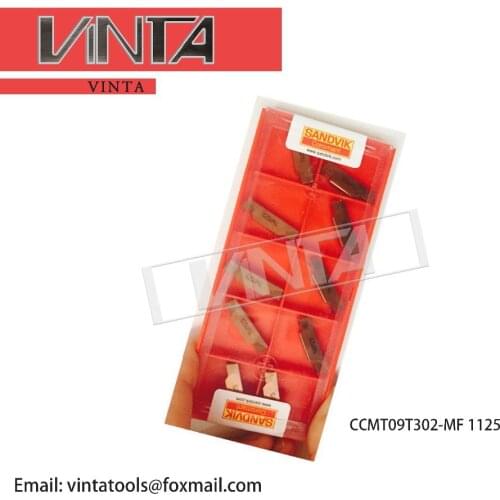 Free shipping high quality 10pcs/lots CCMT09T302-MF 1125 cnc carbide grooving inserts cutting blade tools