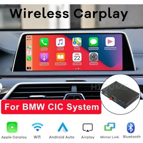 Wireless Apple Carplay Android Auto Interface Decoder for BMW E60 E70 E71 E84 F10 F11 F25 F26 F30 CIC system