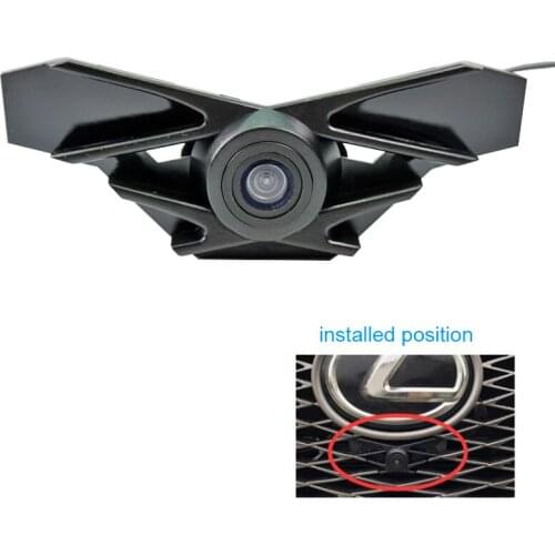 CCD night vision Car Front View Camera For Lexus NX 2015 2016 (#Sports Edition)Positive Parking camera installed under the logo