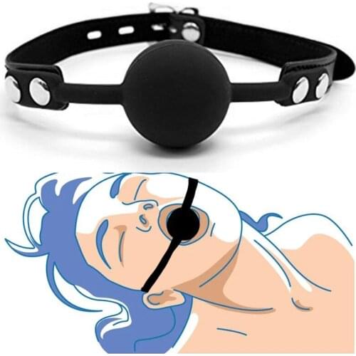 Adult Games Silicone Gag Ball BDSM Bondage Restraints Open Mouth Sex Ball Harness Strap Gag Sex Toy For Women Erotic Accessories