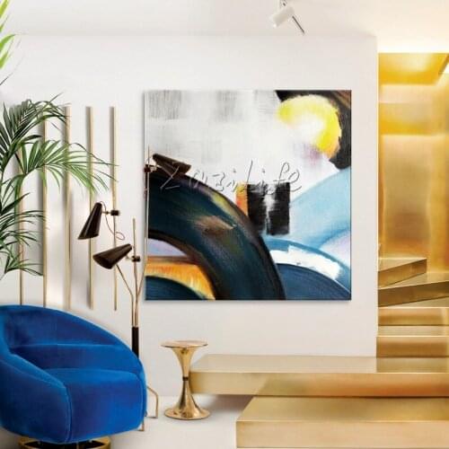 Canvas painting caudros decoracion Nordic style acrylic painting modern abstract Wall art Pictures For Living Room Home Decor75