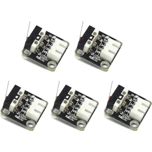 5Pcs 5Pcs 3D Printer Accessories X/Y/Z Axis End Stop Limit Switch 3Pin N/O N/C Control Easy to Use Micro Switch for CR-10 Series