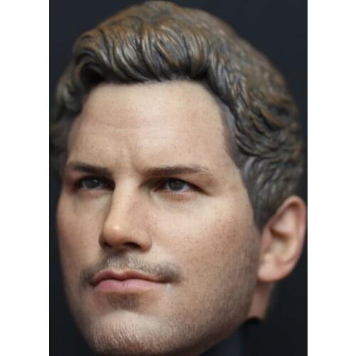 1/6 Male Head Sculpt Chris Pratt Head Carving For 12 Inches Action Figure Body