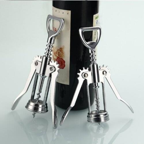 Stainless Steel Bottle Corkscrew Openers Metal Red Wine Corkscrew Bottle Handle Opener Corkscrews Kitchen Accessaries