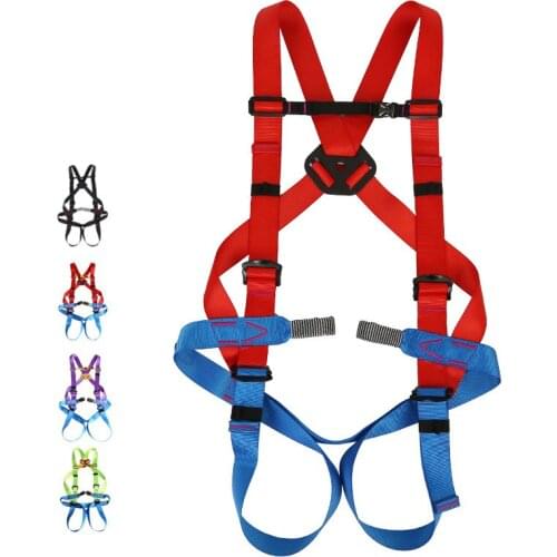 New High Quality Outdoor Safety Rope Operation Expansion Protective Rock Climbing Equipment Downhill Full Body Safety Belt