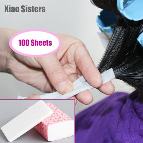 100 Sheets Hair Curler Perm Papers Salon High Temperature Resistant Blanching Thicken Perm Papers Hairdressing Styling Tool