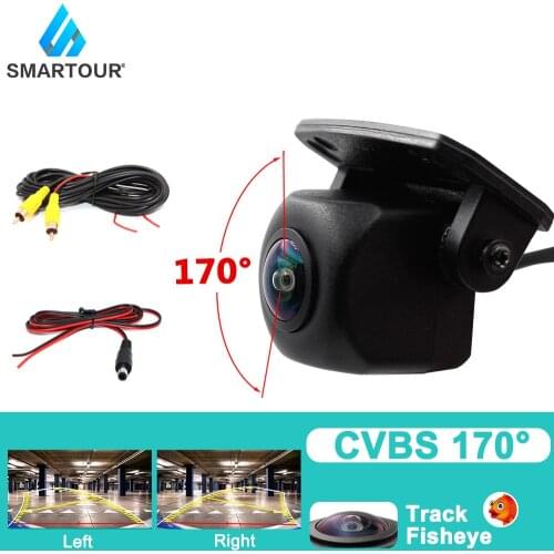 Dynamic intelligent trajectory reversing assisted high-definition fisheye rearview car camera can adjust activities up and down