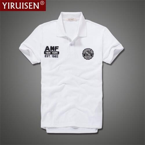 YiRuiSen 100% Cotton 2021 New Polo Shirts Regular Fit Breathable Shirt Vintage Embroidery Style Tee Fashion Casual Male Clothing