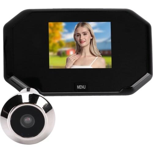No wifi)4.3 Inch LCD Color Screen Digital Doorbell 120 Degree Electronic Peephole Door Camera Viewer PIR Night Vision Outdoor