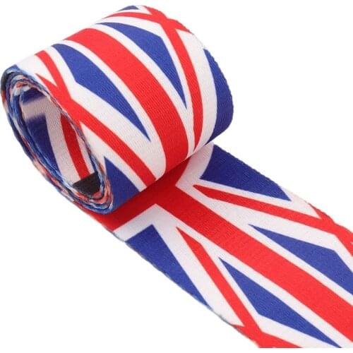 50mm Flag Webbing Ribbon Straps Stripe Lanyard Belt Strap Handbag Strap Bag Leash Strap Webbing Collar