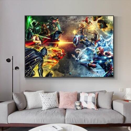 DIY 5D Diamond Painting Cross Stitch Full Drill Diamonds Embroidery Marvel Avengers Superhero Mosaic Rhinestones Home Decor