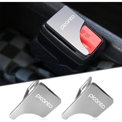 Car Styling For Kia Picanto 2017 2018 2019 Accessories Hidden Car safety seat belt buckle clip 1PCS