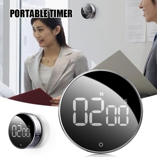 Digital Stopwatch Electronic Magnetic Stopwatch with Clock and Digital LED Alarm for Office Bathroom Kitchen UD88
