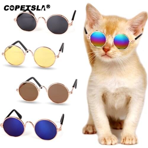 Copetsla Dress Up Cool Glasses Cat Pet Products Eye-wear Sunglasses Small Dog Kitten Pet Photos Props Accessories Pet Products