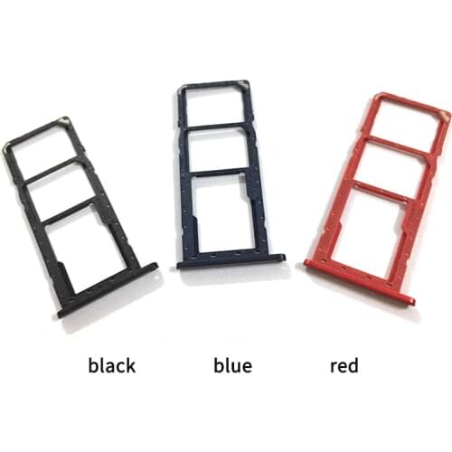 Sim Tray Holder For Samsung Galaxy A01 A015F SIM Card Tray Slot Holder Adapter Socket Repair Parts