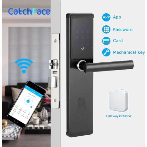 Electronic Door Lock,Smart Bluetooth Digital APP Wifi Keypad Code Keyless Door Lock,Password Keyless Door Lock