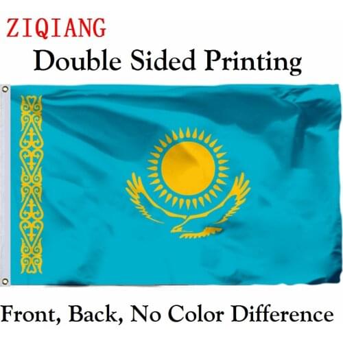 Kazakhstan 1992 Flag 3x5ft Polyester Flying Size 90x150cm Custom High Quality Double Sided Printing Banner