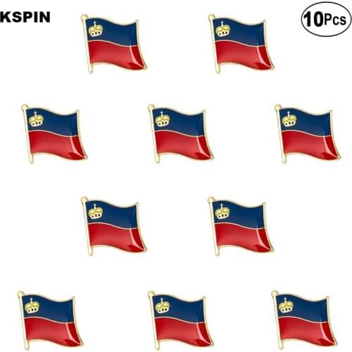 Liechtenstein Flag Lapel Pin Flag badge Brooch Pins Badges 10Pcs a Lot