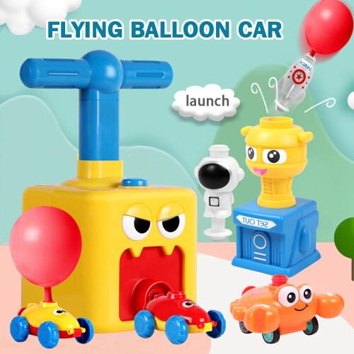 Inertia balloon powered car toys Aerodynamics Education Science Experiment Puzzle Fun balloons birthday educational popular toys