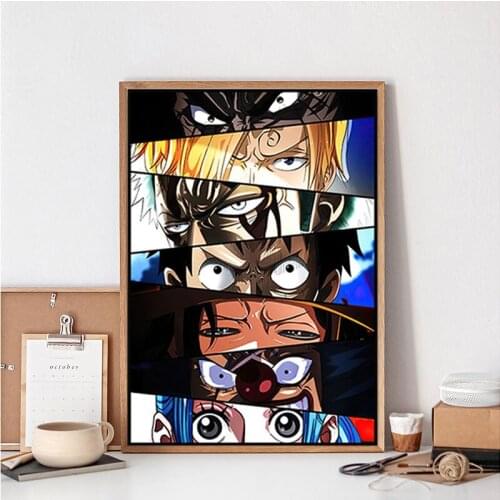 Classic Anime Figure Eyes Posters And Prints Japanese Animation Canvas Painting Wall Art Picture Bar Living Room Home Decoration