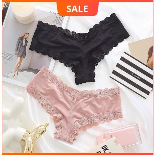 2021 Lace Yoga Shorts Women Low-Waist Thongs Underwear Sexy Women Comfortable Seamless Triangle Panties