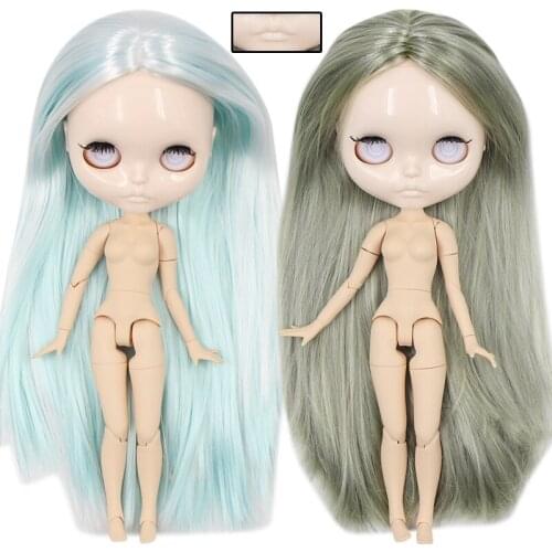ICY DBS Blyth Doll Straight hair without eyechips Carved lips customized face Joint body 1/6 bjd ob24 anime girl