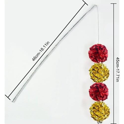 Legendog Crinkle Teaser Cat Toy Sound Interactive Kitten Wand Pet Teaser Mylar Cat Toy Colorful Ball Toy Funny Training Toys